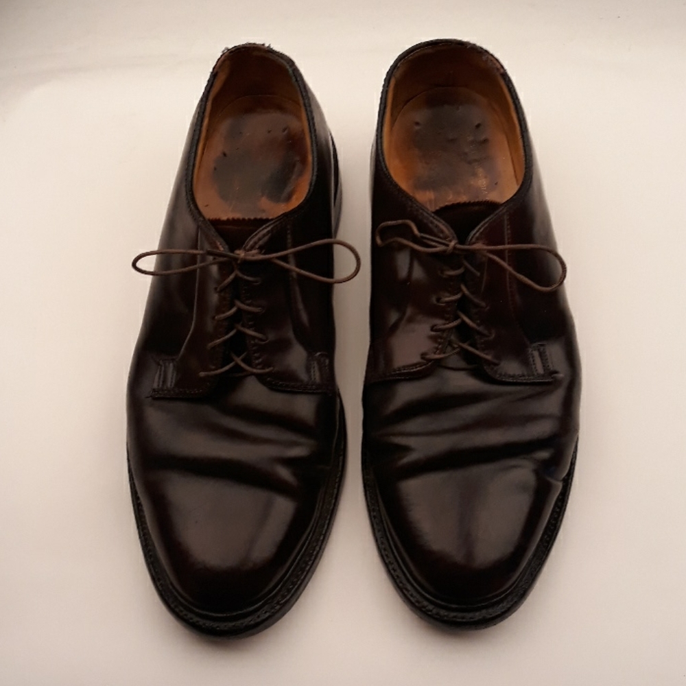 FLORSHEIM Imperial Dark Brown Leather SHELL Sz 9 E Mens Dress Shoes‎